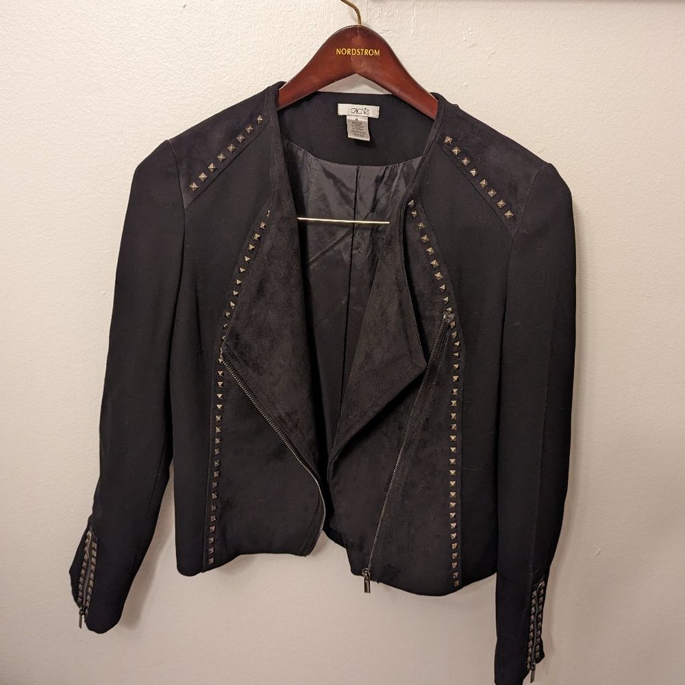 Cache; Studded Black Jacket (size M)